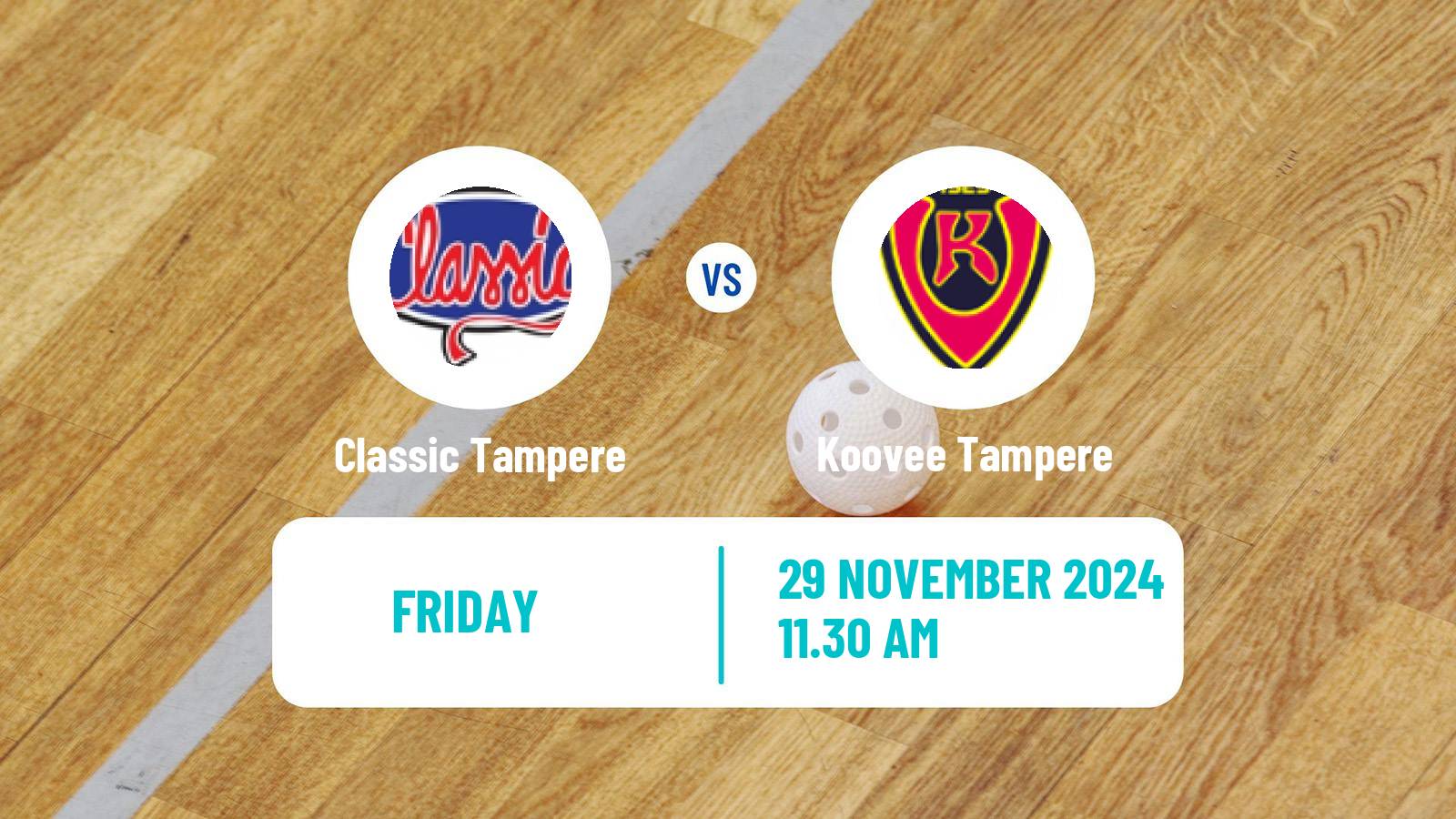 Floorball Finnish F-Liiga Women Classic Tampere - Koovee Tampere