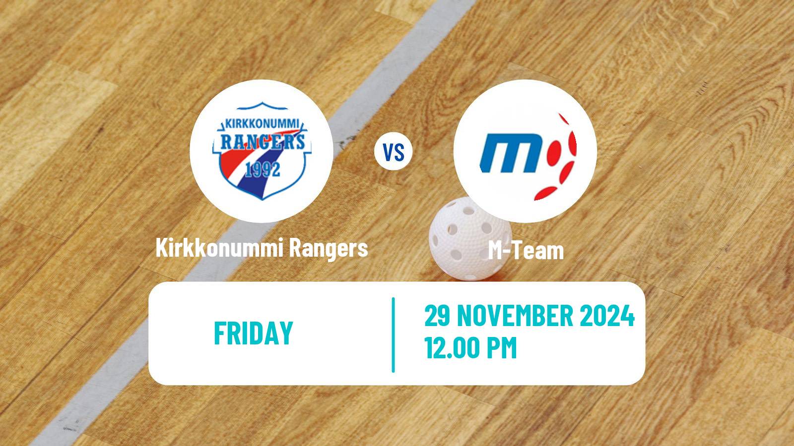 Floorball Finnish Divari Kirkkonummi Rangers - M-Team