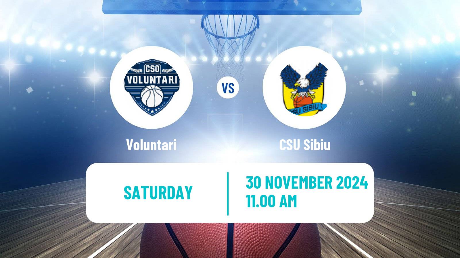 Basketball Romanian Divizia A Basketball Voluntari - CSU Sibiu