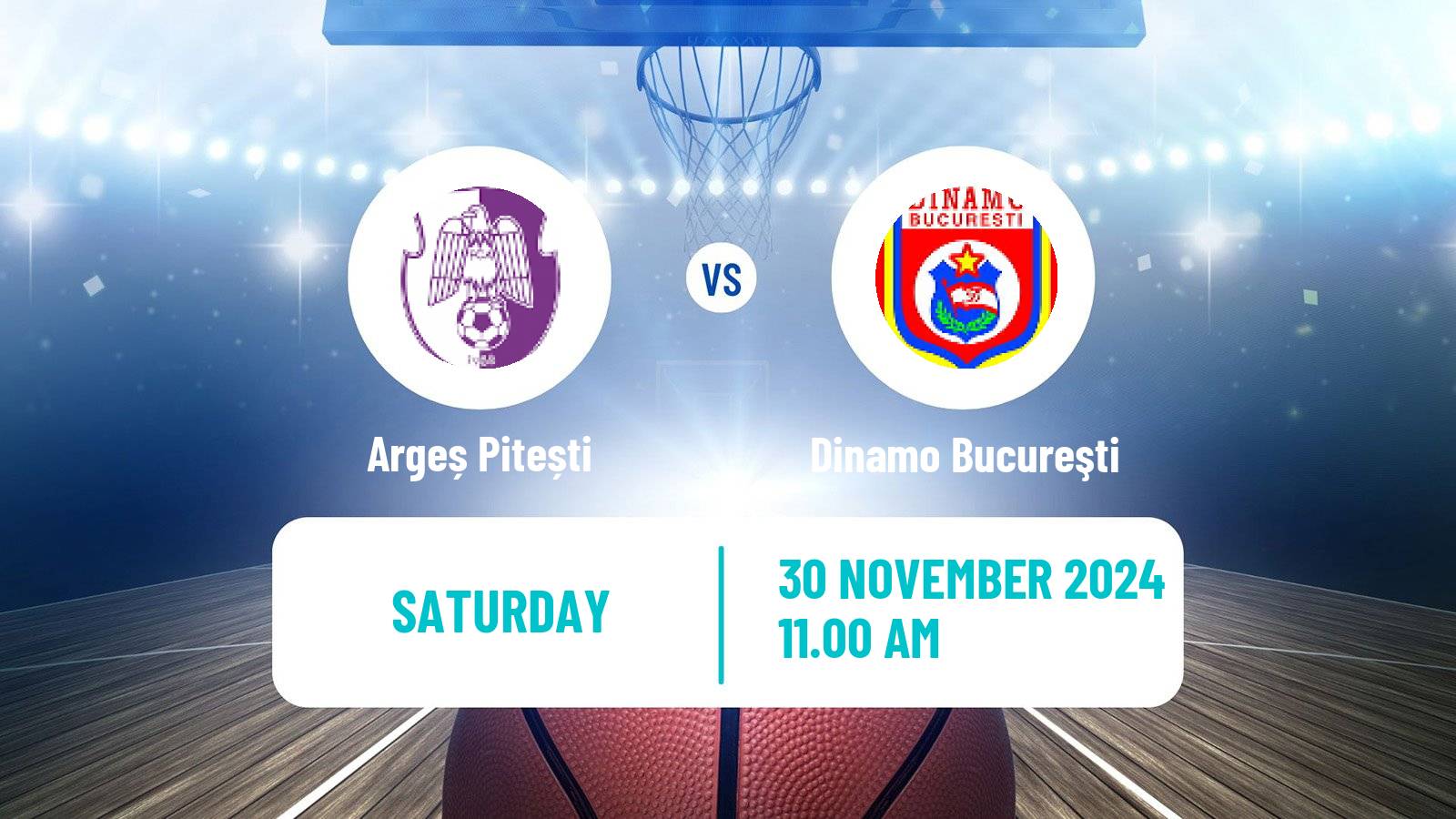 Basketball Romanian Divizia A Basketball Argeș Pitești - Dinamo Bucureşti