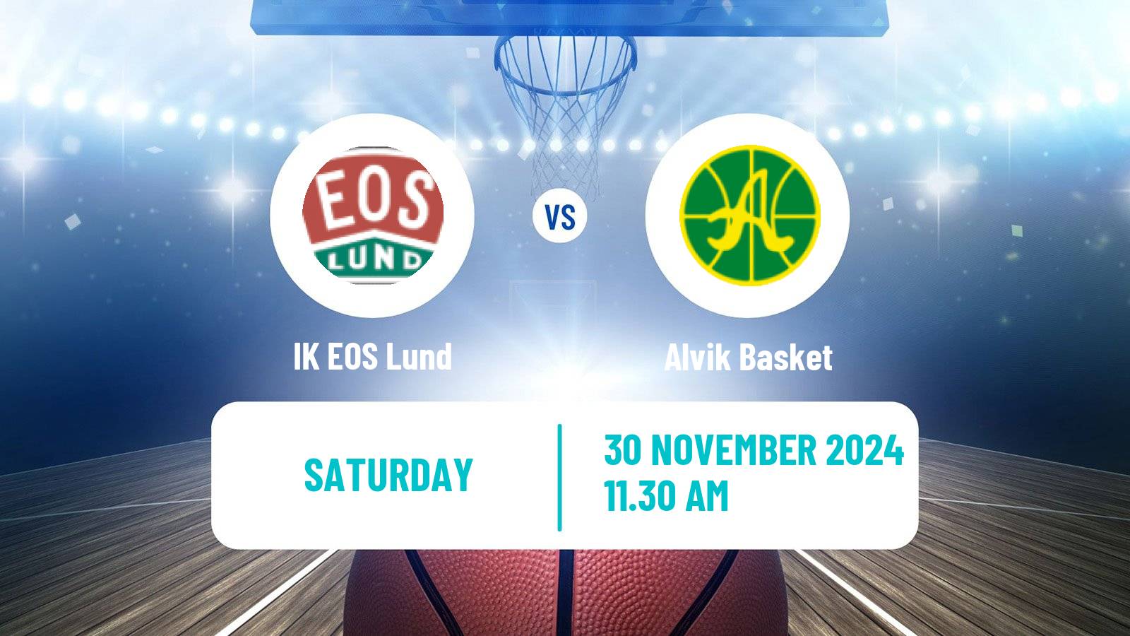 Basketball Swedish Superettan Basketball IK EOS Lund - Alvik