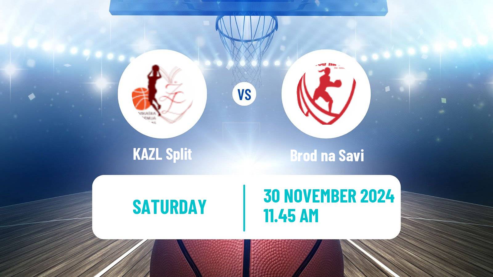 Basketball Croatian Premijer Liga Basketball Women KAZL Split - Brod na Savi