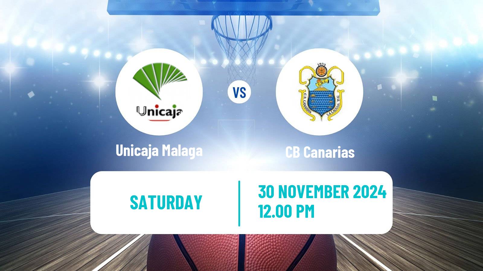 Basketball Spanish ACB League Unicaja Malaga - Canarias