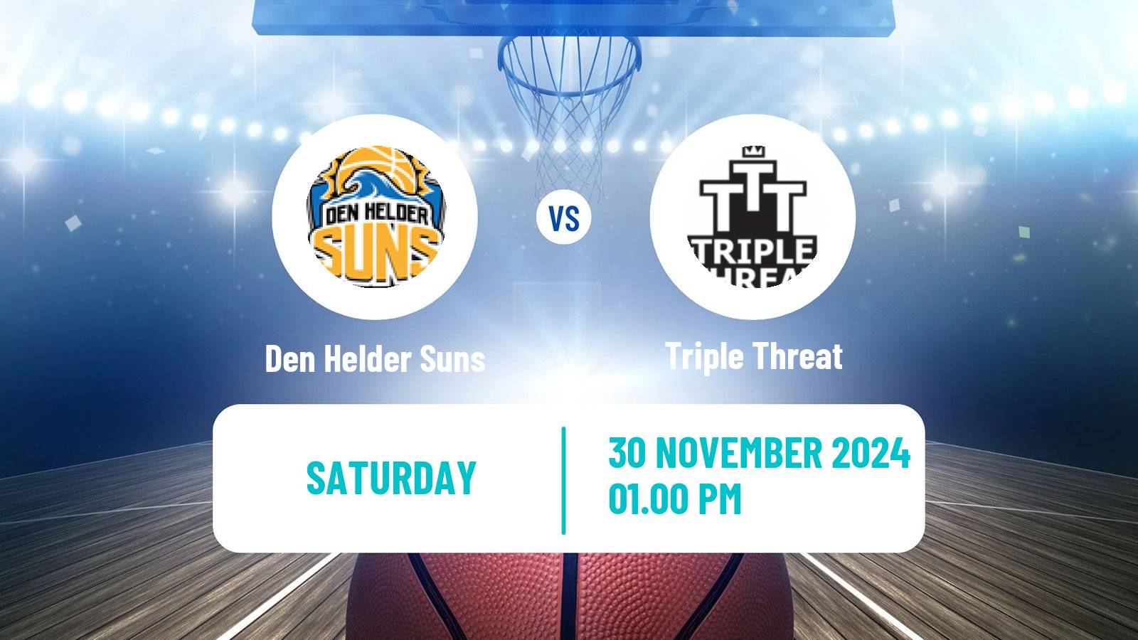 Basketball Dutch WBL Basketball Den Helder Suns - Triple Threat