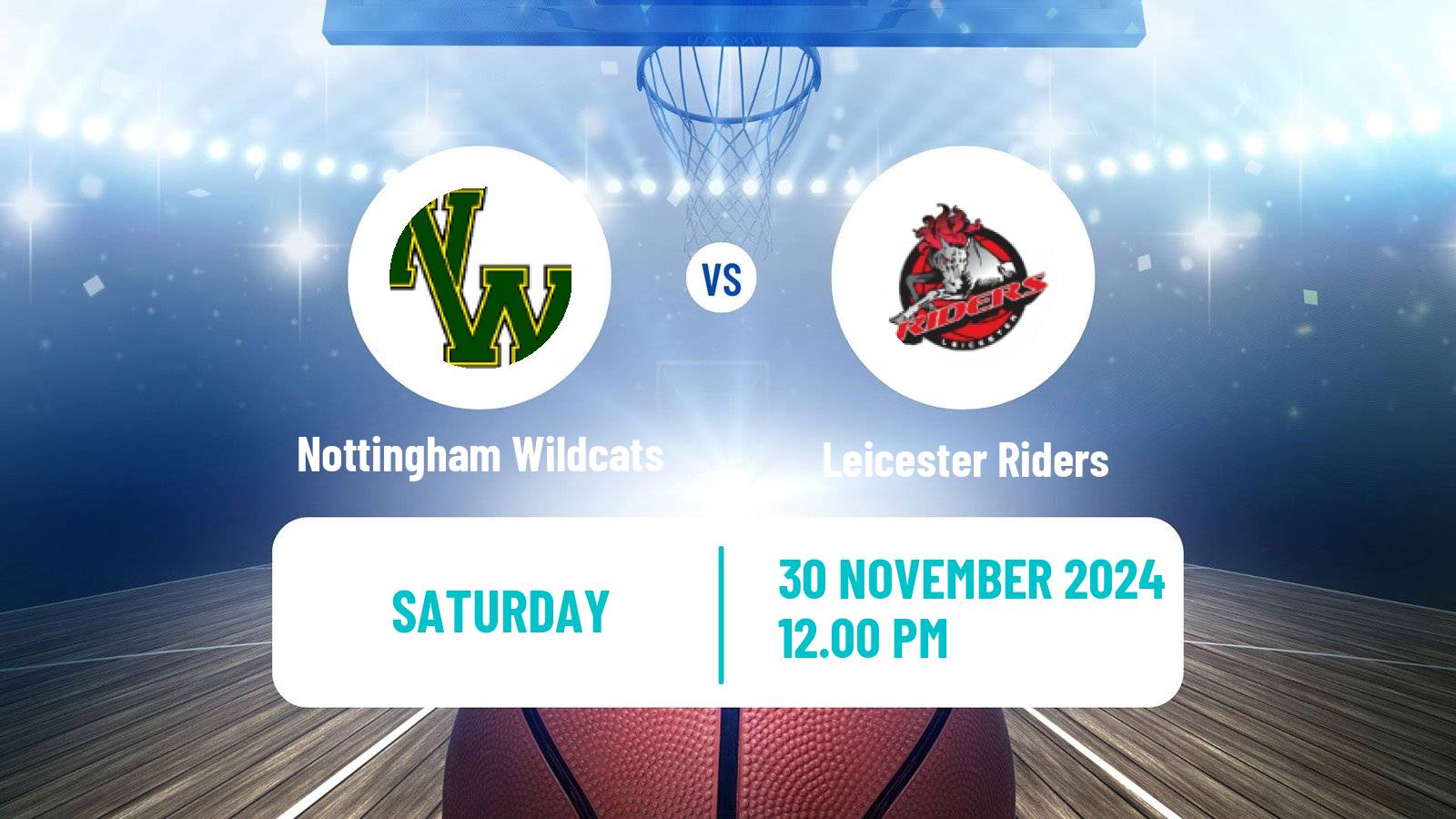 Basketball British WBBL Nottingham Wildcats - Leicester Riders