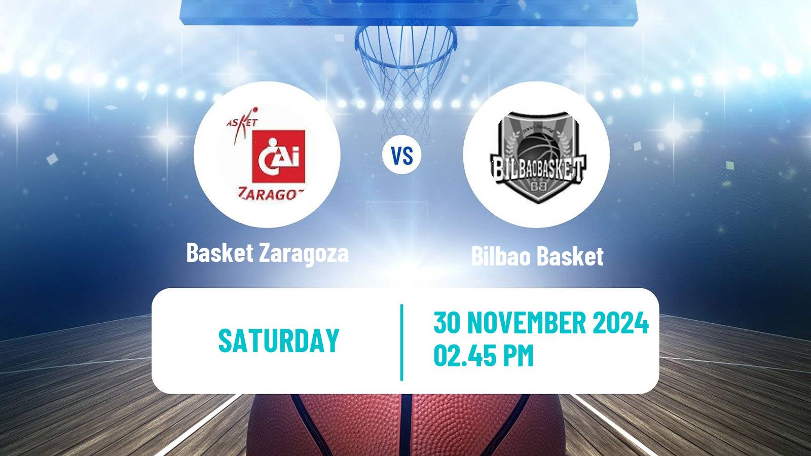 Basketball Spanish ACB League Basket Zaragoza - Bilbao Basket