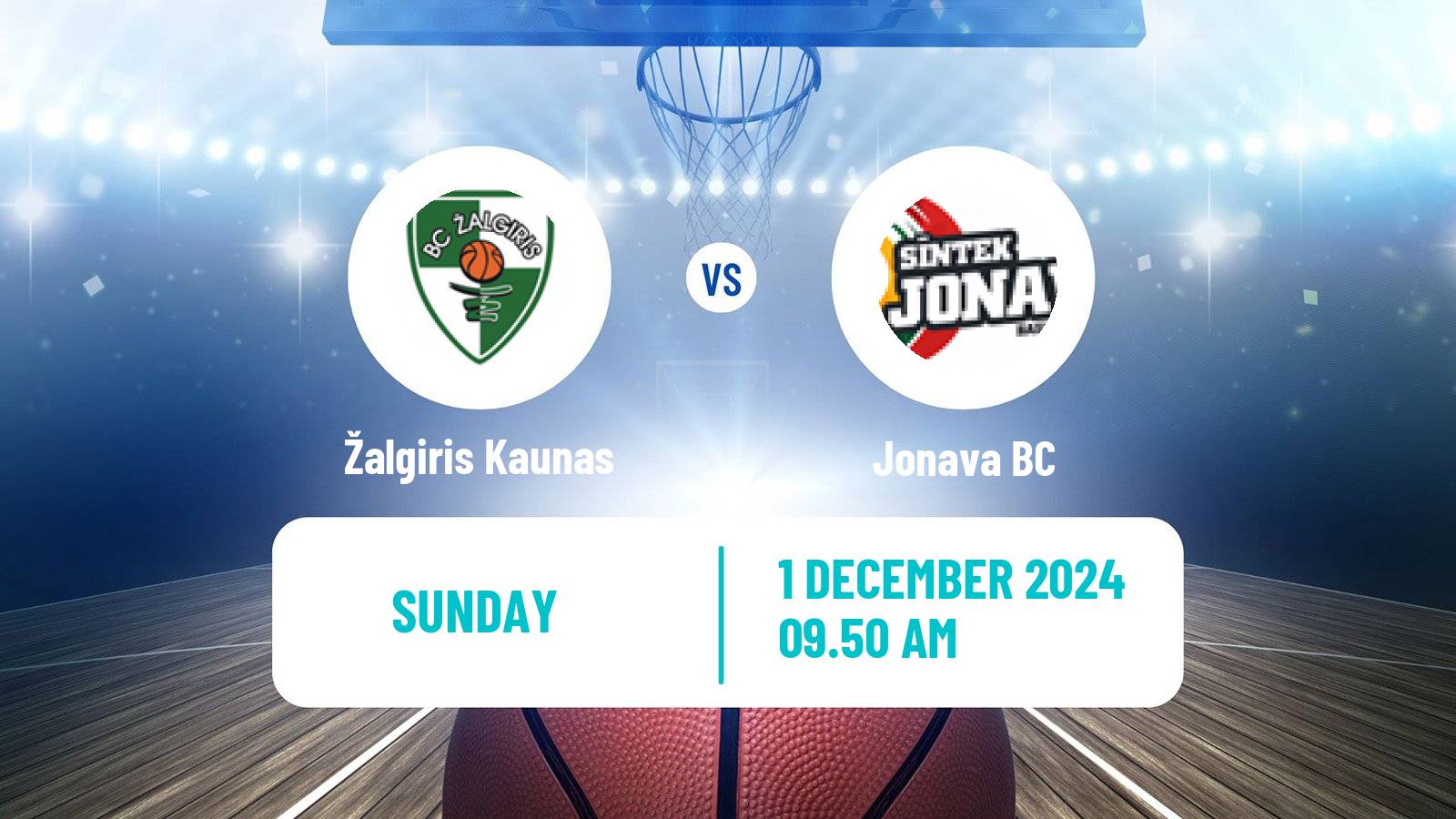 Basketball Lietuvos Krepsinio Lyga Žalgiris Kaunas - Jonava