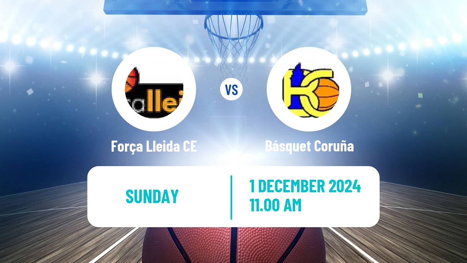 Basketball Spanish ACB League Força Lleida CE - Básquet Coruña