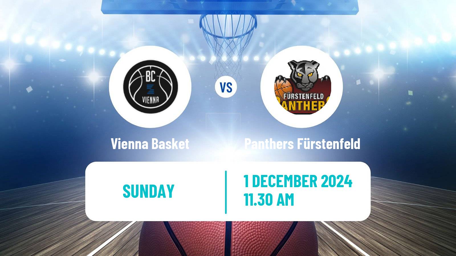 Basketball Austrian Superliga Basketball Vienna Basket - Panthers Fürstenfeld