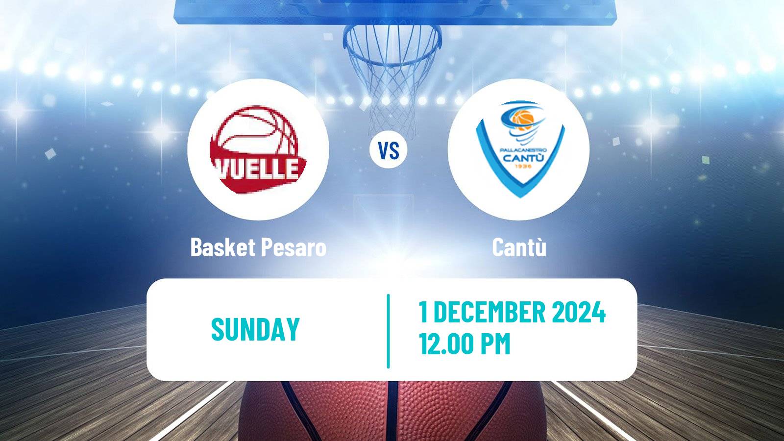 Basketball Italian Serie A2 Basketball Basket Pesaro - Cantù