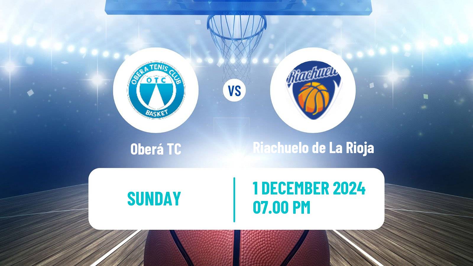 Basketball Argentinian LNB Oberá TC - Riachuelo de La Rioja