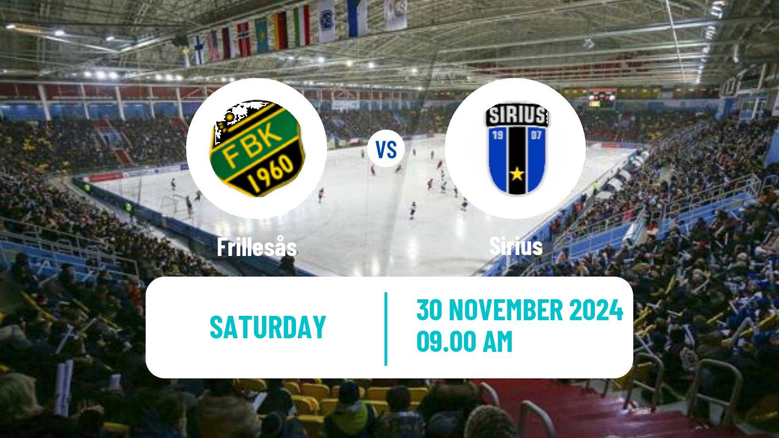 Bandy Swedish Elitserien Bandy Frillesås - Sirius