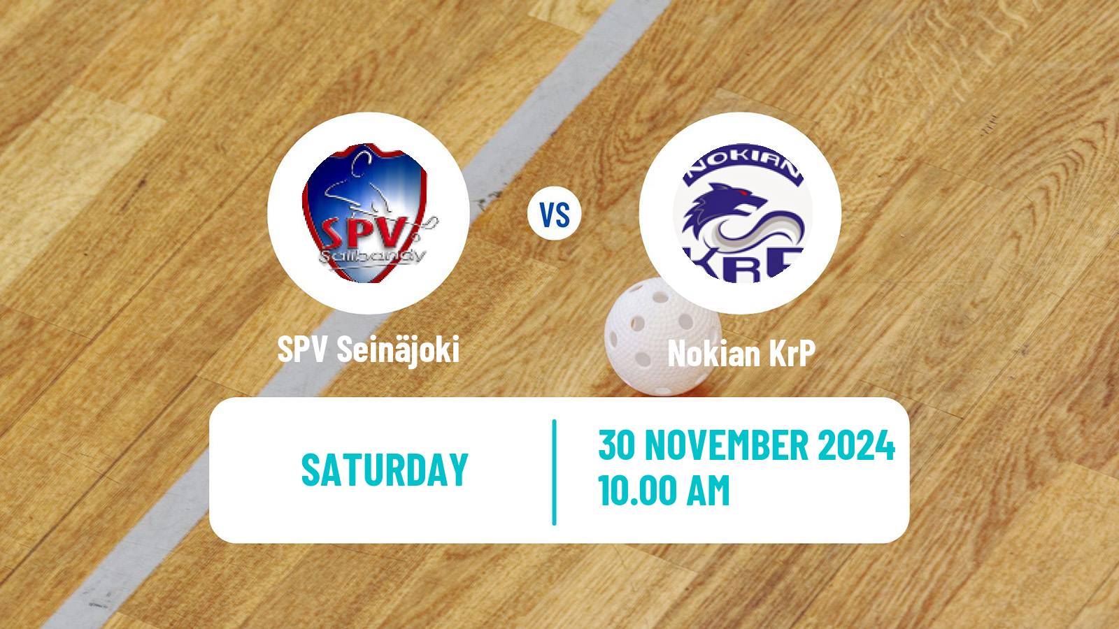 Floorball Finnish F-Liiga SPV Seinäjoki - Nokian KrP