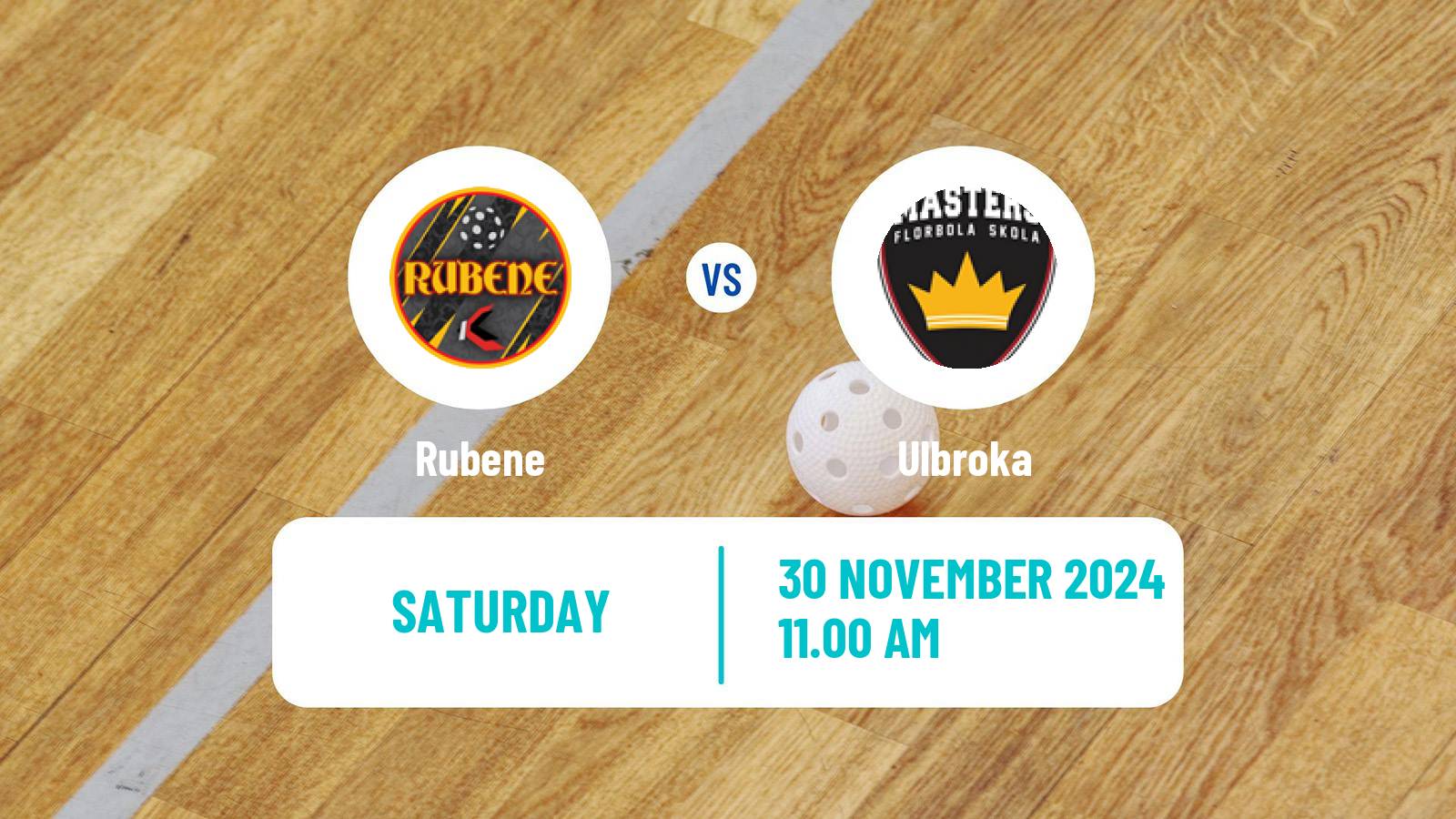 Floorball Latvian Elvi Liga Rubene - Ulbroka