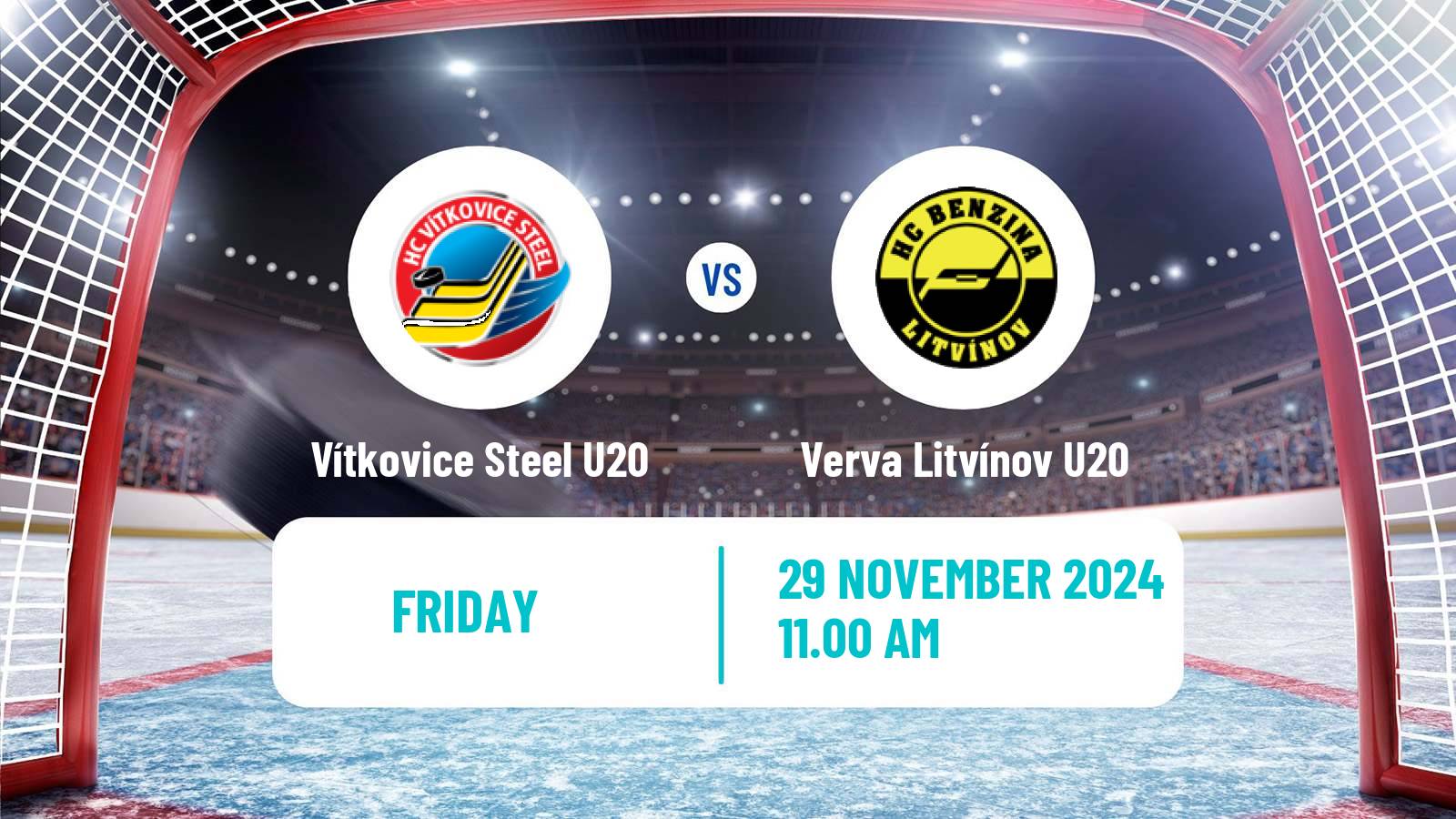 Hockey Czech ELJ Vítkovice Steel U20 - Verva Litvínov U20