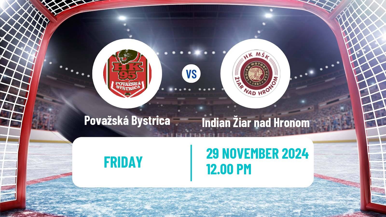 Hockey Slovak 1 Liga Hockey Považská Bystrica - Indian Žiar nad Hronom