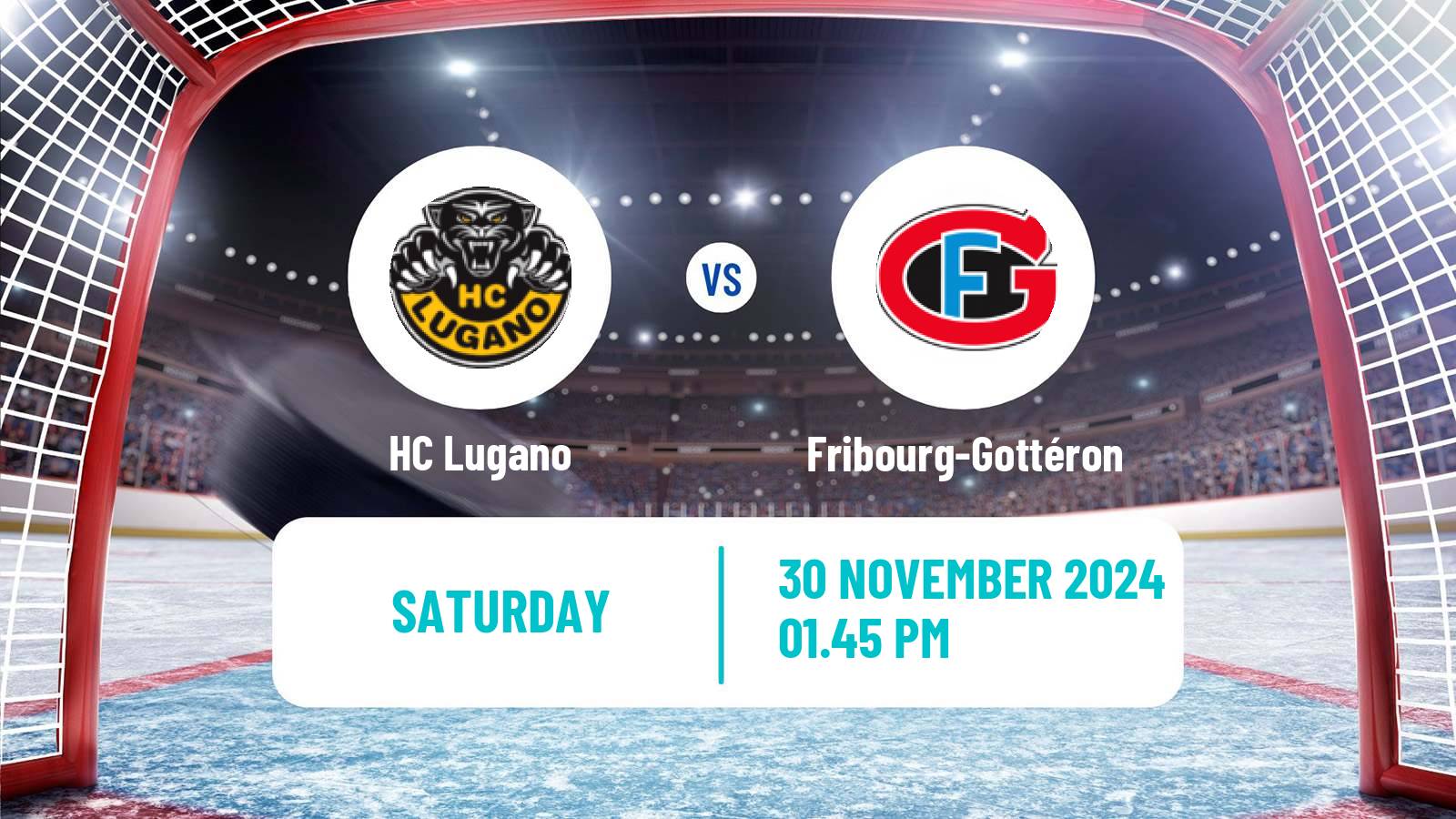 Hockey Swiss National League Hockey Lugano - Fribourg-Gottéron