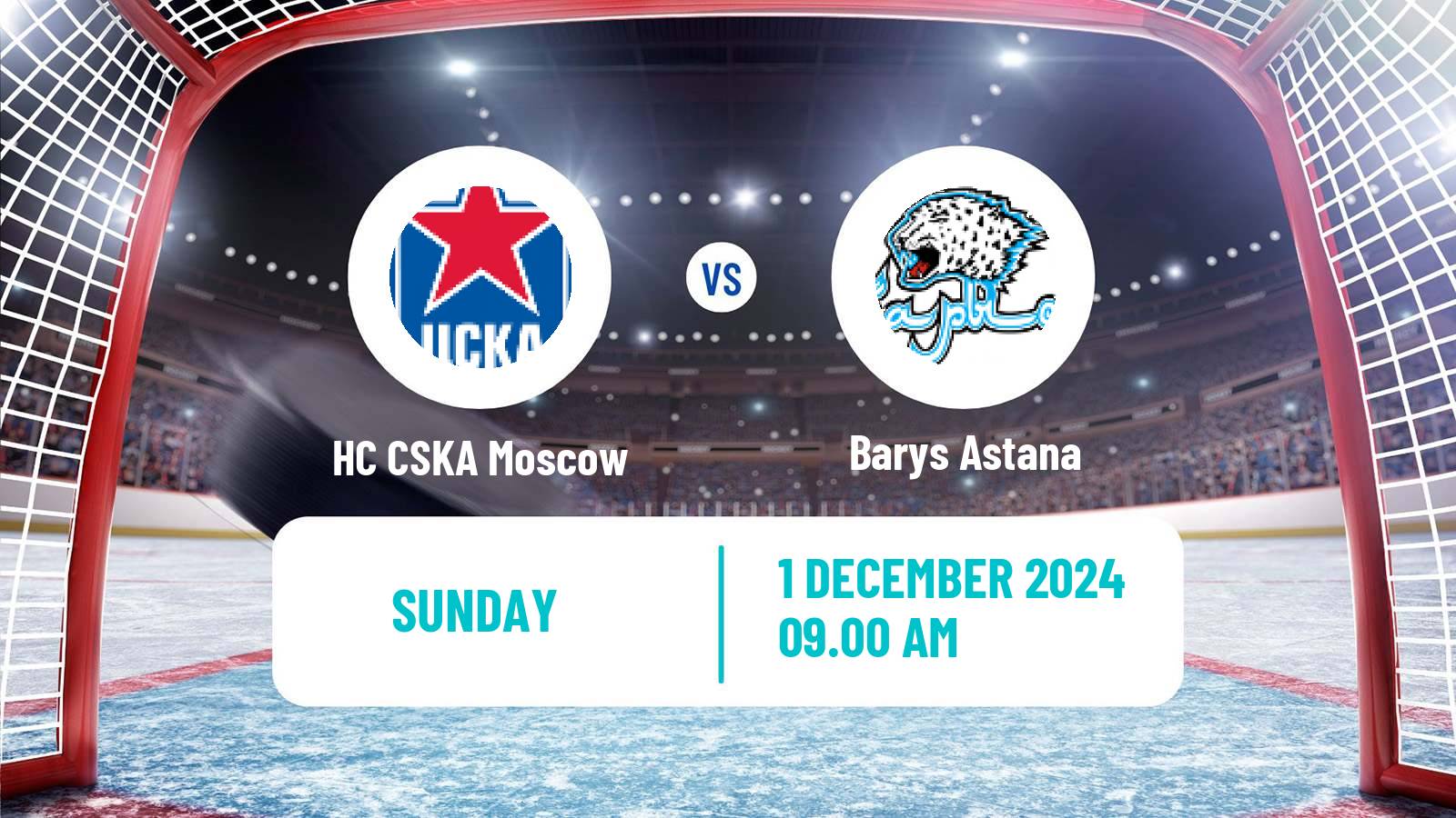 Hockey KHL HC CSKA Moscow - Barys Astana