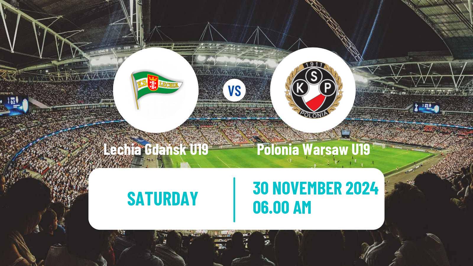 Soccer Polish Central Youth League Lechia Gdańsk U19 - Polonia Warsaw U19