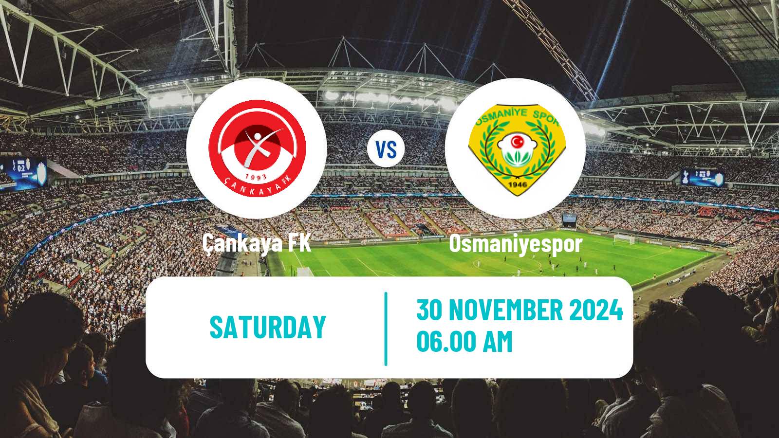 Soccer Turkish 3 Lig Group 3 Çankaya - Osmaniyespor