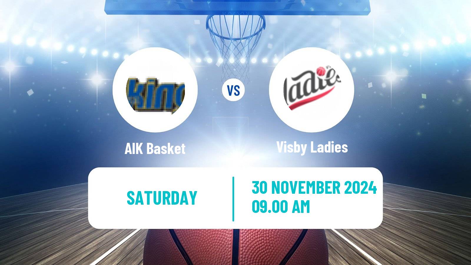 Basketball Swedish Basketligan Women AIK Basket - Visby