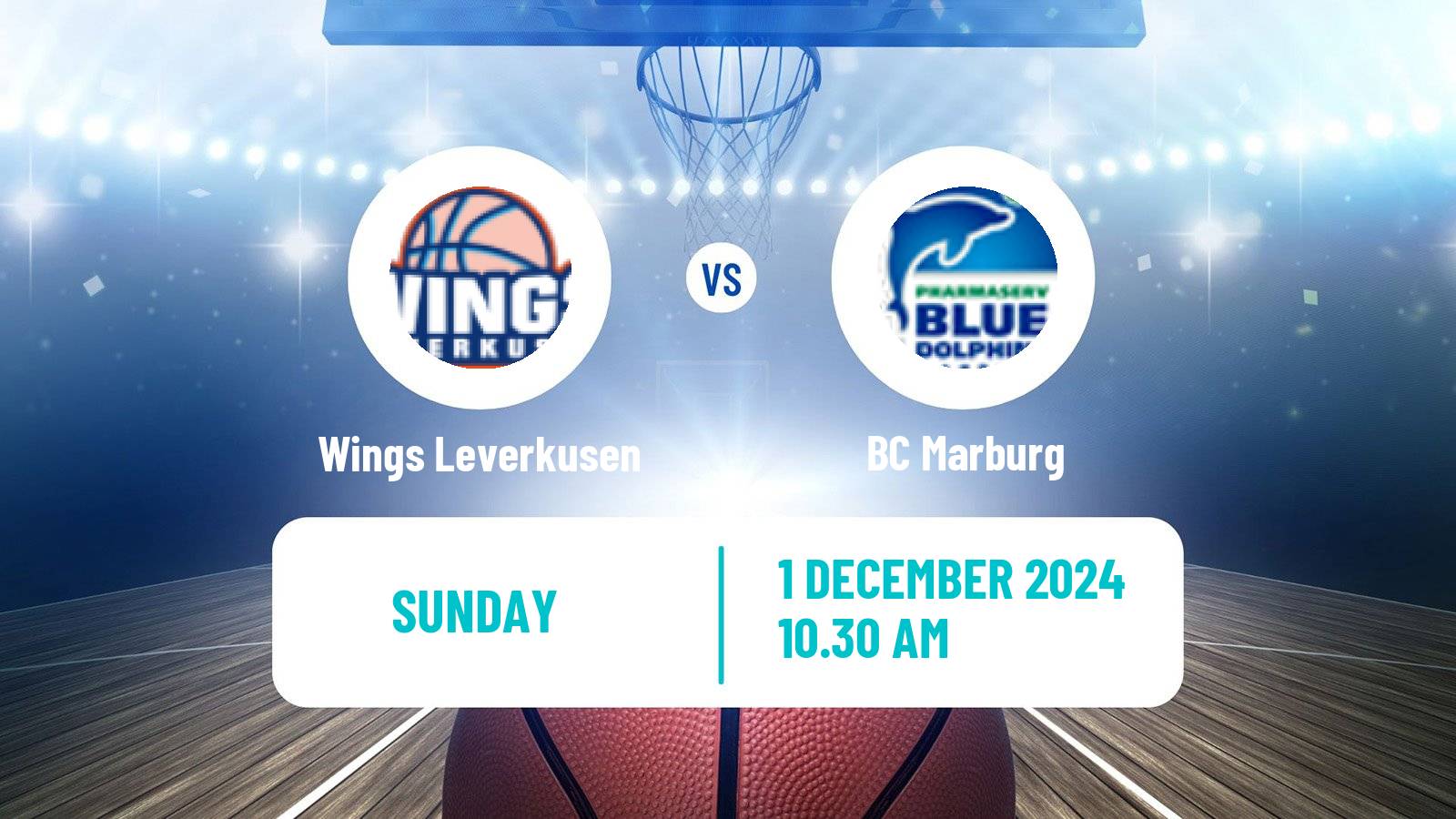 Basketball German DBBL Wings Leverkusen - Marburg