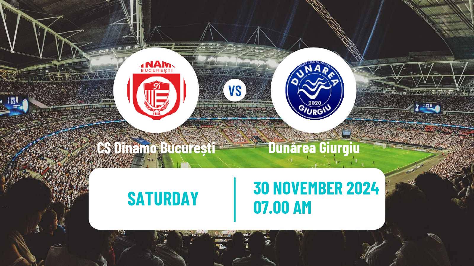 Soccer Romanian Liga 3 - Seria 4 CS Dinamo București - Dunărea Giurgiu