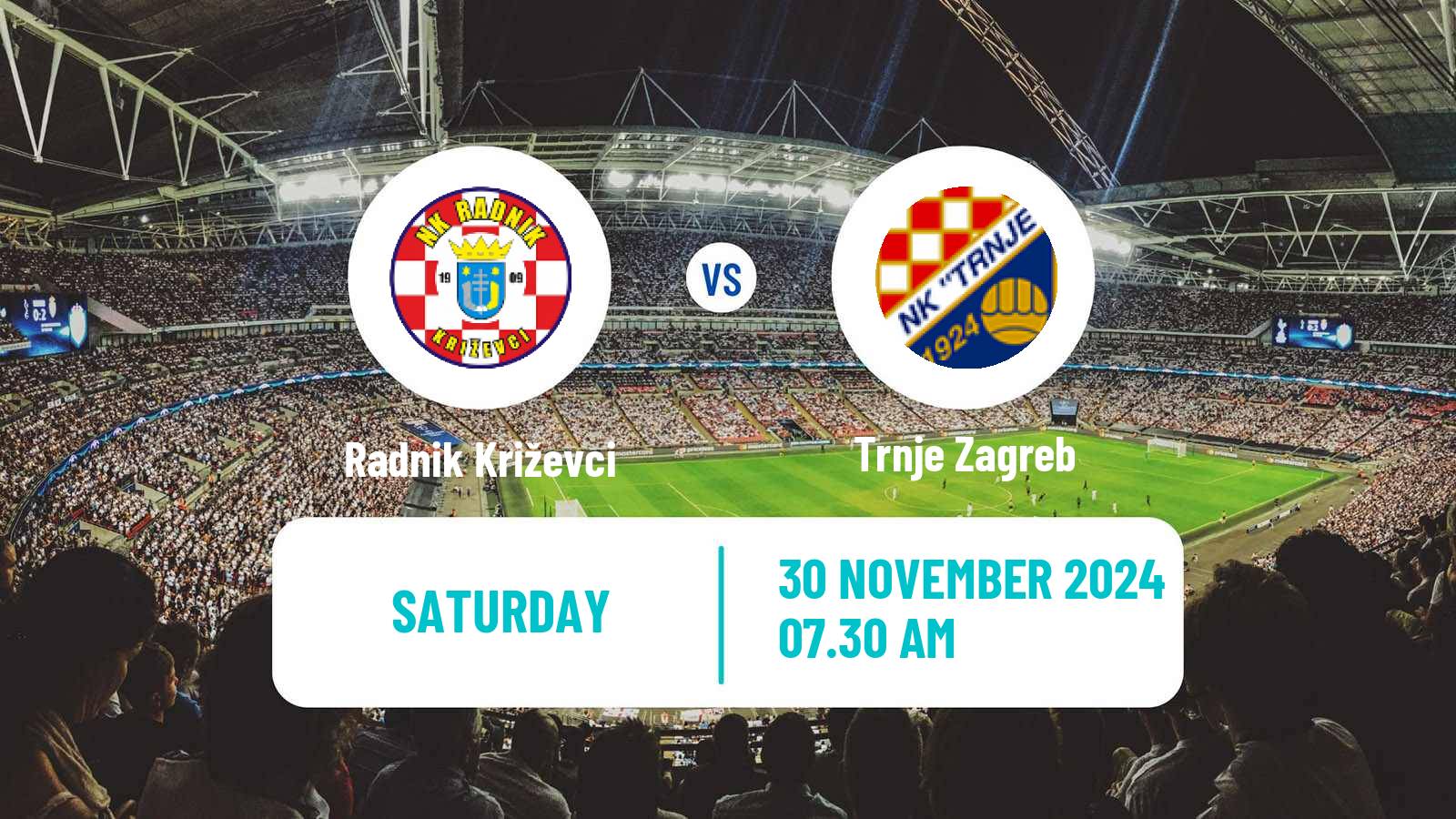 Soccer Croatian Druga NL Radnik Križevci - Trnje Zagreb