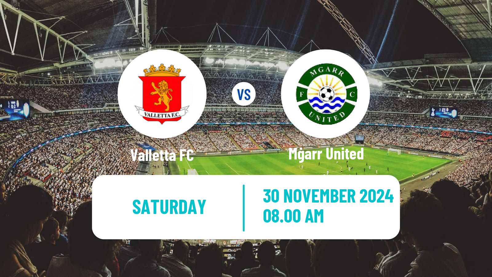 Soccer Maltese Challenge League Valletta - Mġarr United