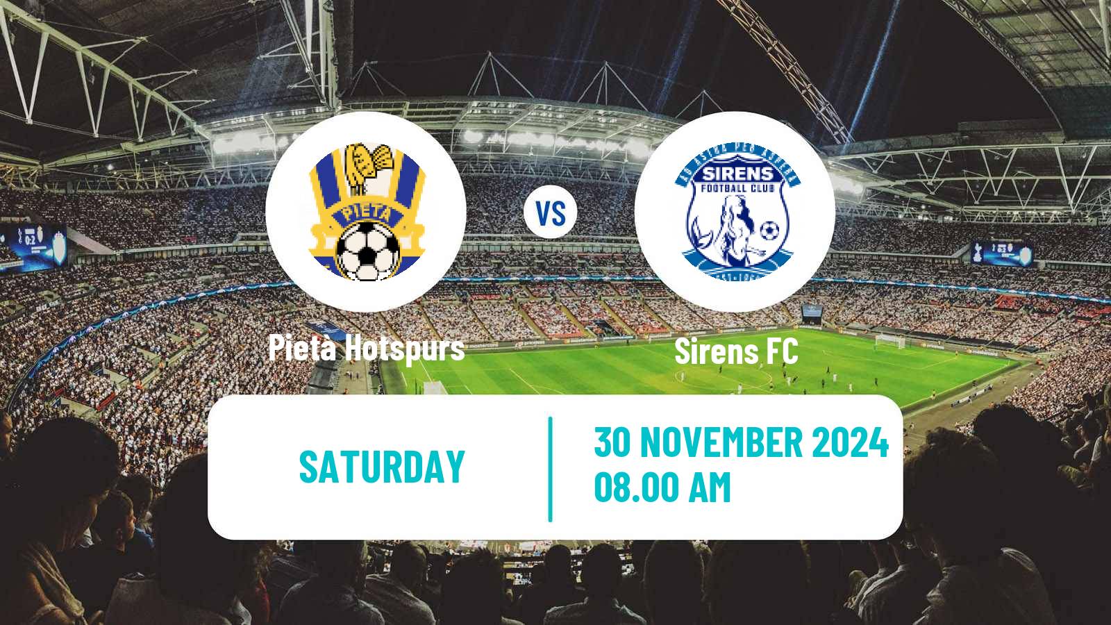 Soccer Maltese Challenge League Pietà Hotspurs - Sirens