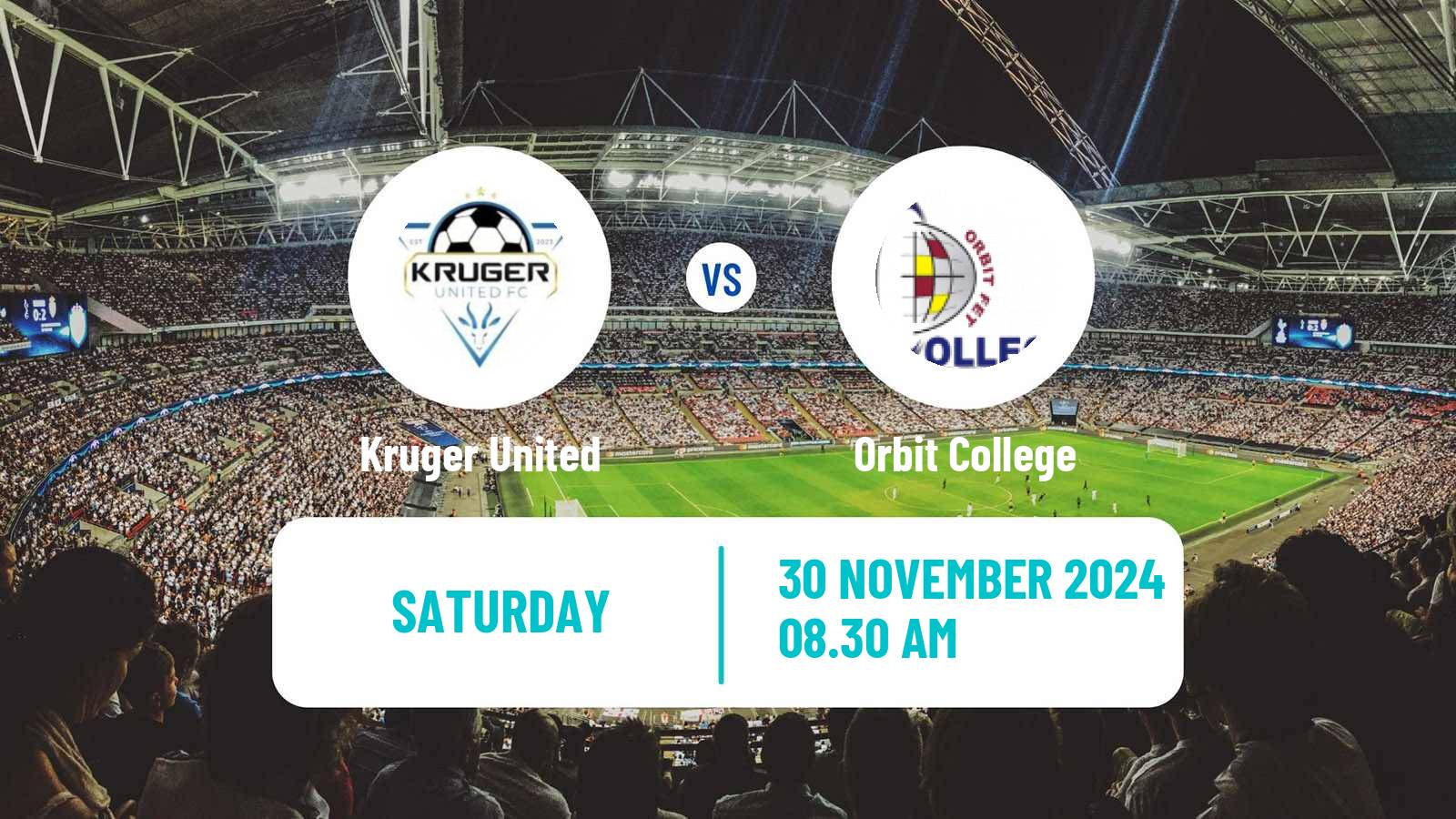 Soccer South African First Division Kruger United - Orbit College