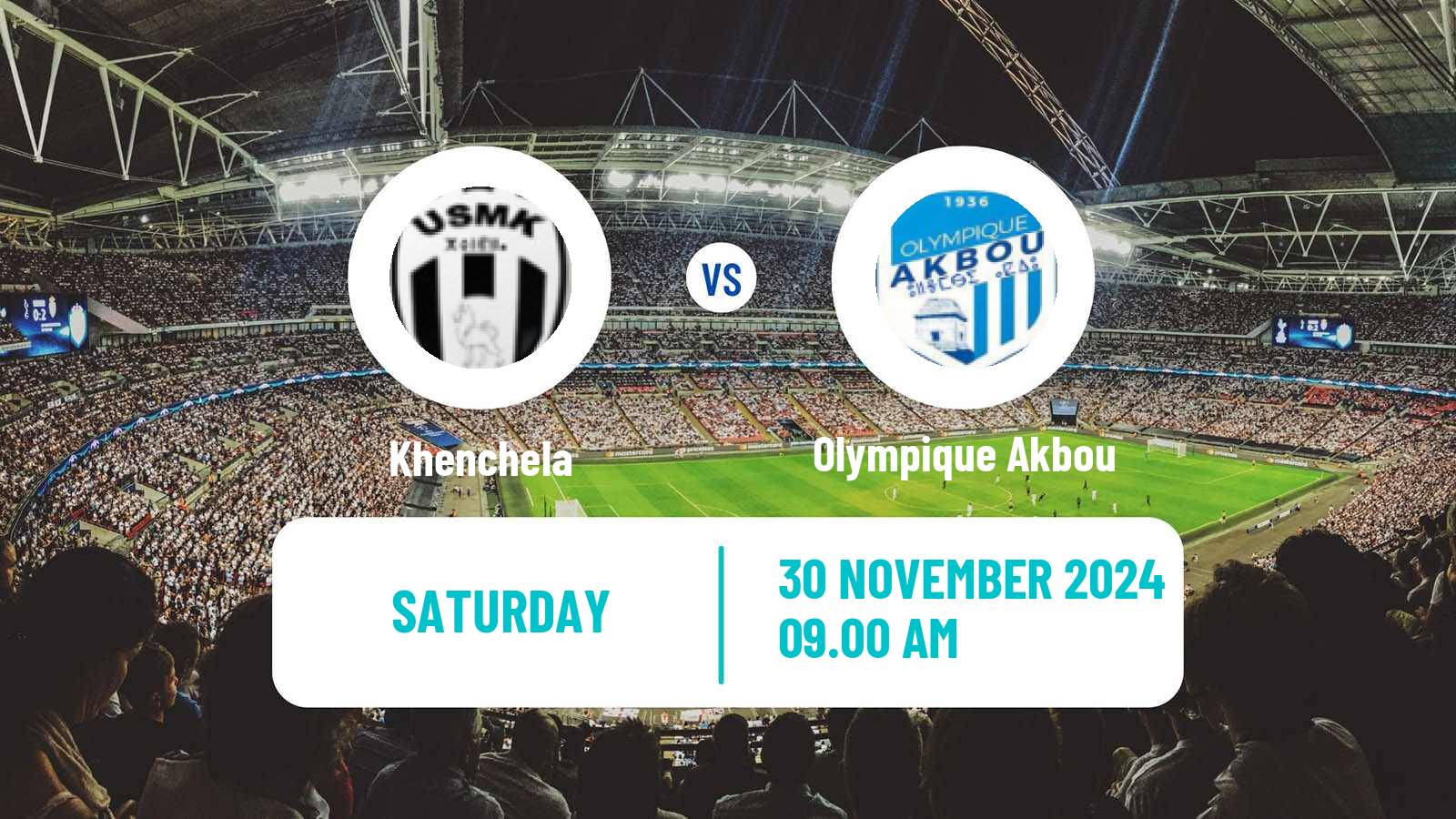 Soccer Algerian Ligue 1 Khenchela - Olympique Akbou