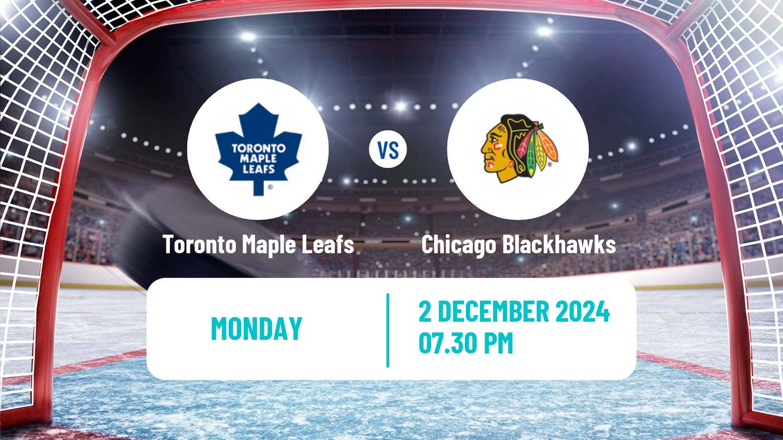 Hockey NHL Toronto Maple Leafs - Chicago Blackhawks