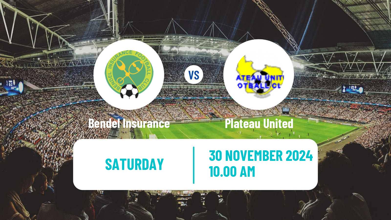 Soccer Nigerian Premier League Bendel Insurance - Plateau United