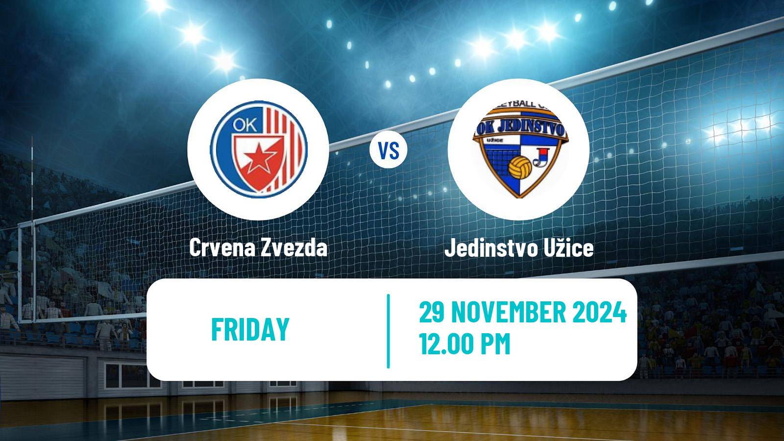 Volleyball Serbian Liga Volleyball Women Crvena Zvezda - Jedinstvo Užice