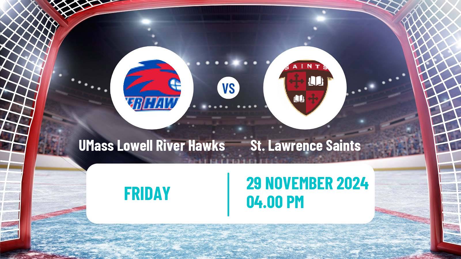 Hockey NCAA Hockey UMass Lowell River Hawks - St. Lawrence Saints