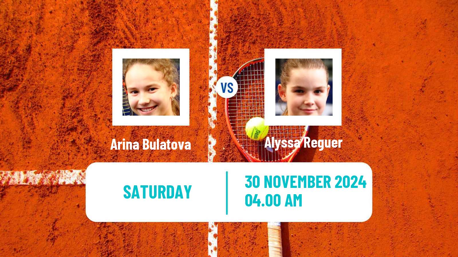 Tennis ITF W15 Monastir 46 Women Arina Bulatova - Alyssa Reguer