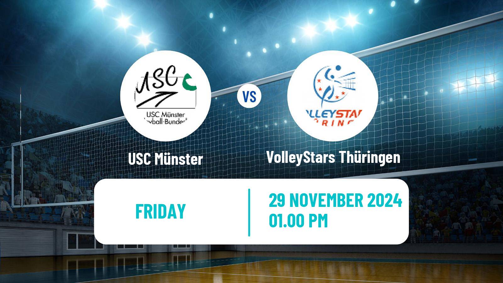 Volleyball German Bundesliga Volleyball Women USC Münster - VolleyStars Thüringen