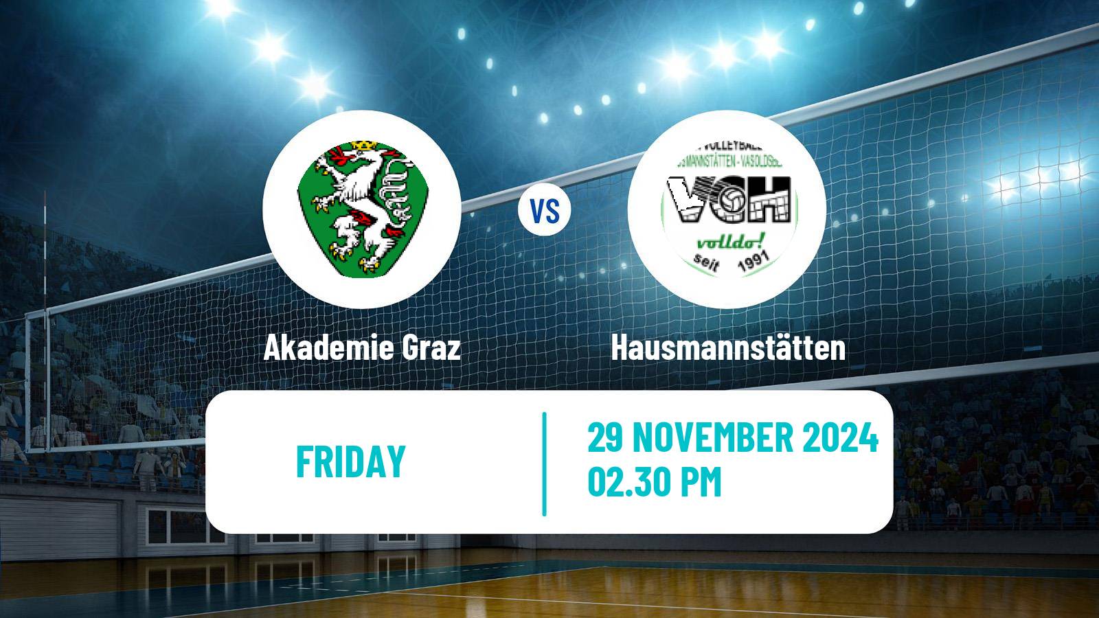 Volleyball Austrian 2 Bundesliga Volleyball Women Akademie Graz - Hausmannstätten