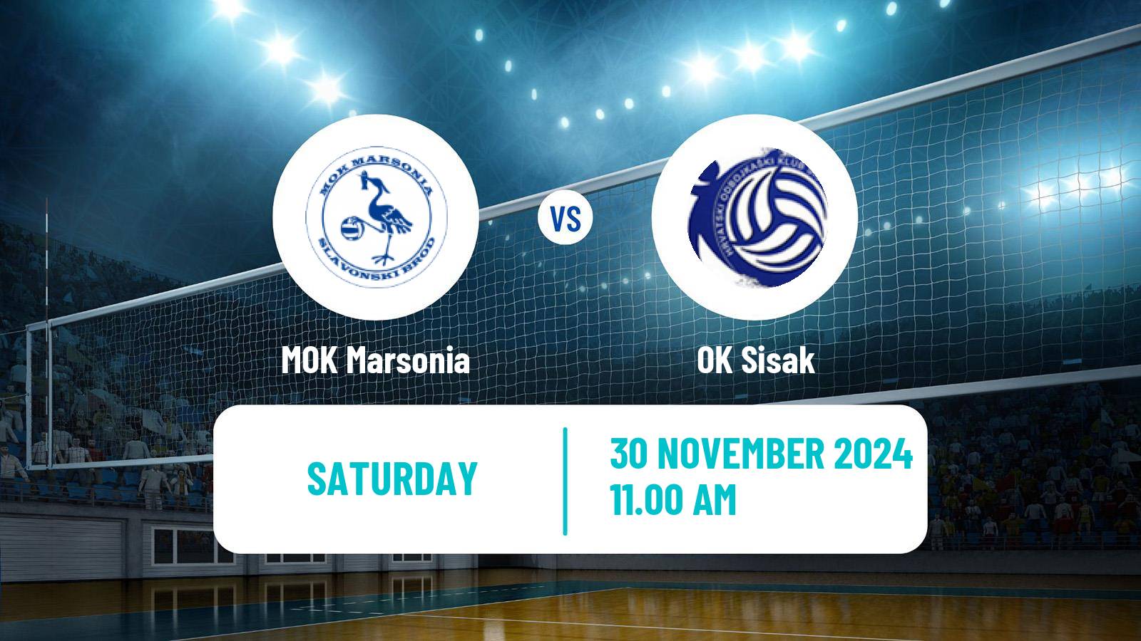 Volleyball Croatian Superliga Volleyball Marsonia - OK Sisak