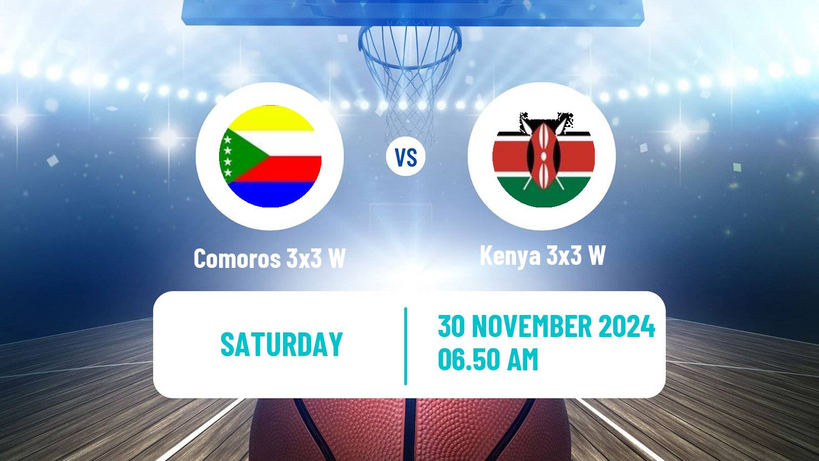 Basketball Africa Cup 3x3 Women Comoros 3x3 W - Kenya 3x3 W