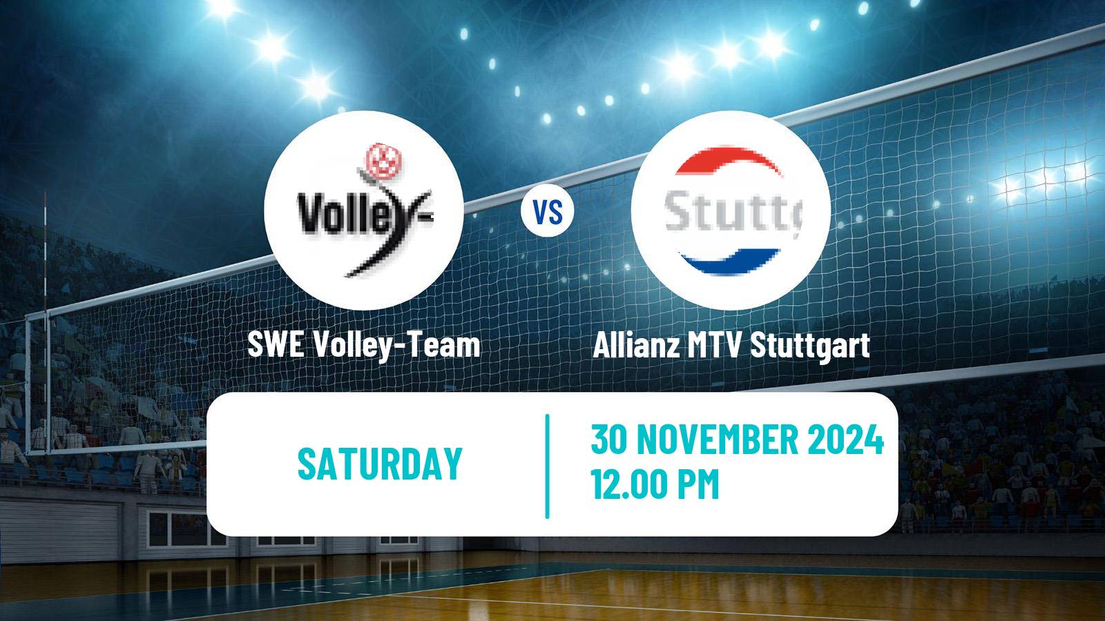 Volleyball German Bundesliga Volleyball Women SWE Volley-Team - Allianz MTV Stuttgart