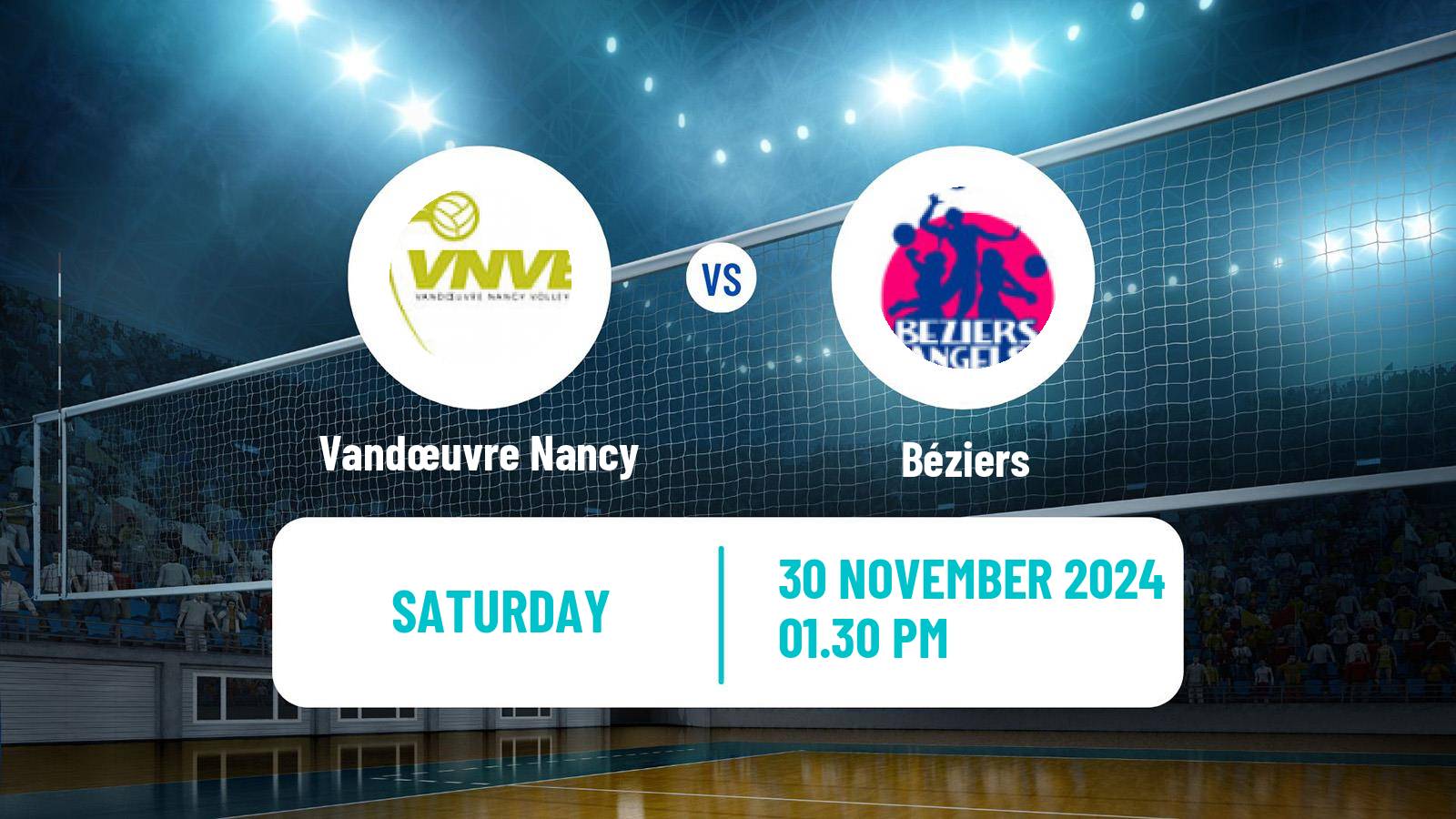 Volleyball French Ligue A Volleyball Women Vandœuvre Nancy - Béziers