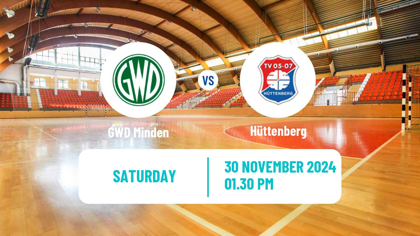 Handball German 2 Bundesliga Handball GWD Minden - Hüttenberg