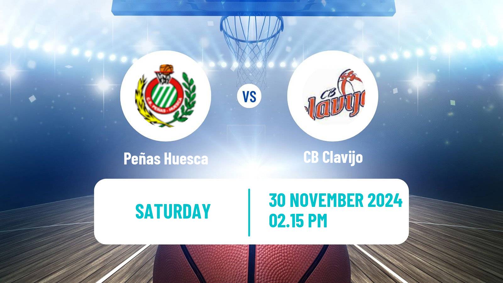 Basketball Spanish LEB Plata Peñas Huesca - Clavijo