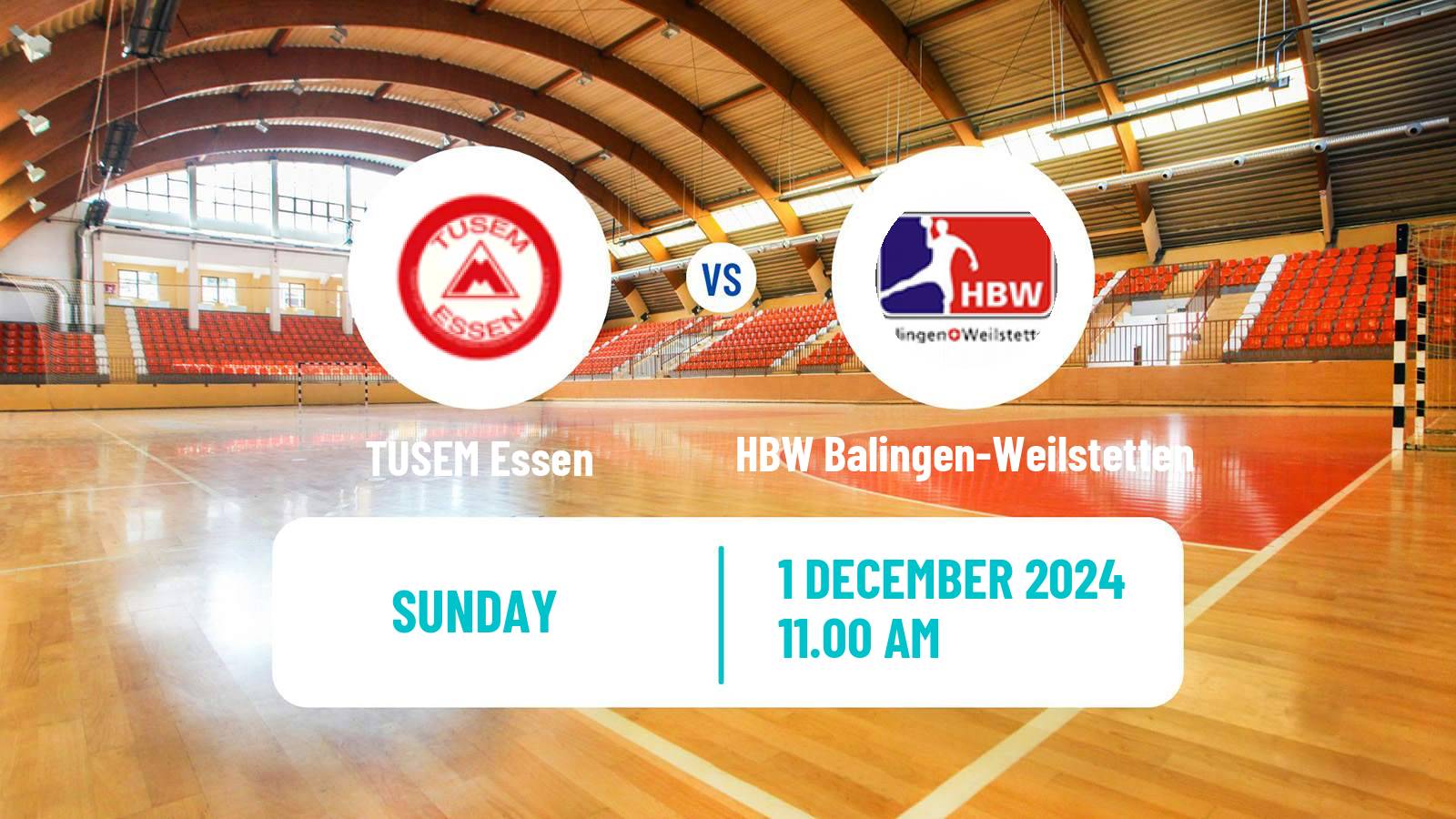 Handball German 2 Bundesliga Handball TUSEM Essen - HBW Balingen-Weilstetten