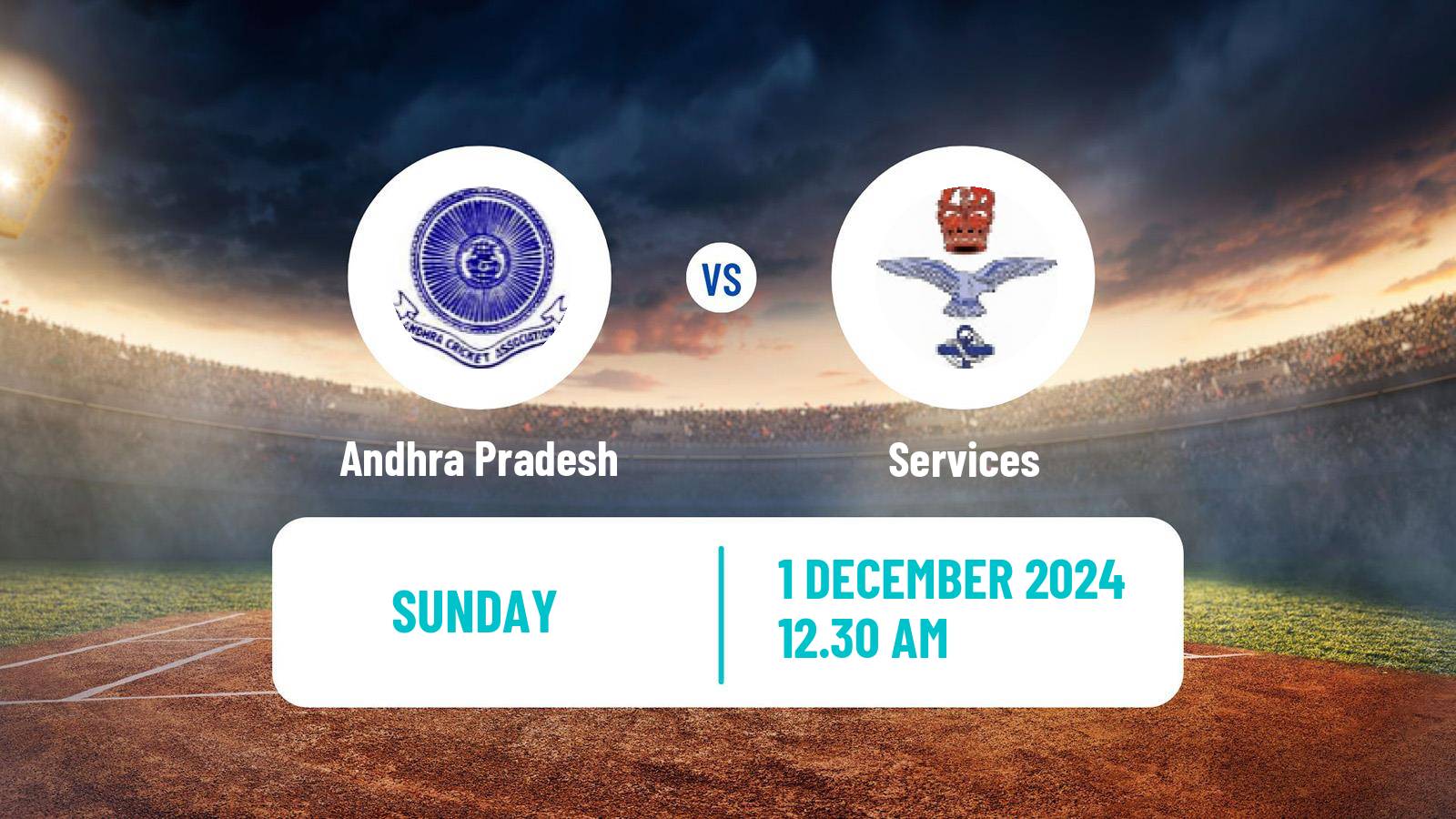 Cricket Syed Mushtaq Ali Trophy Andhra Pradesh - Services