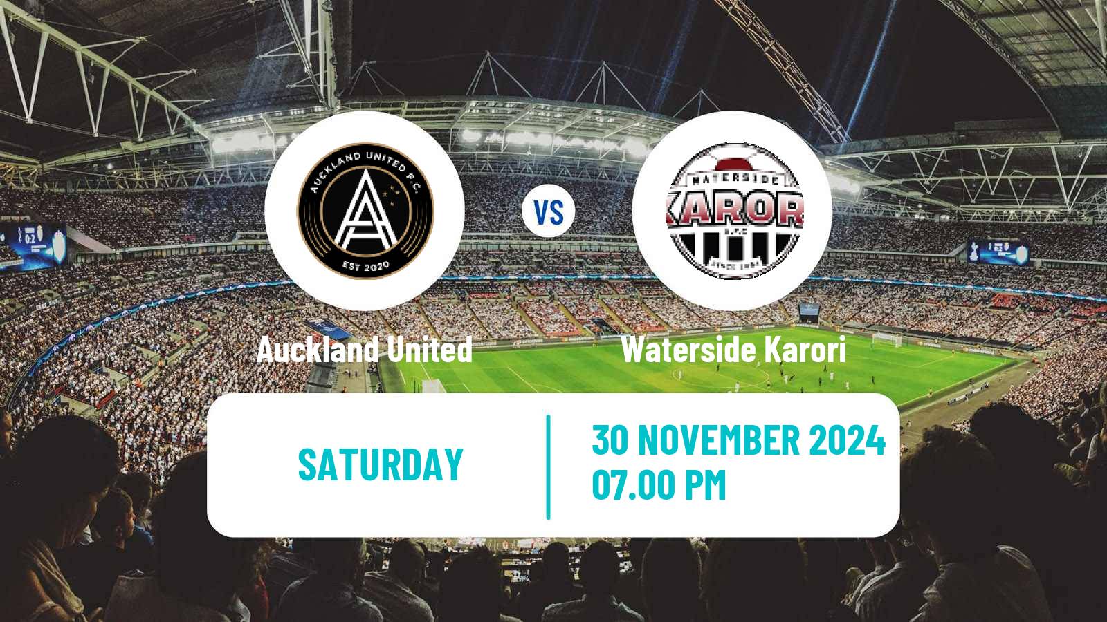 Soccer New Zealand National League Women Auckland United - Waterside Karori