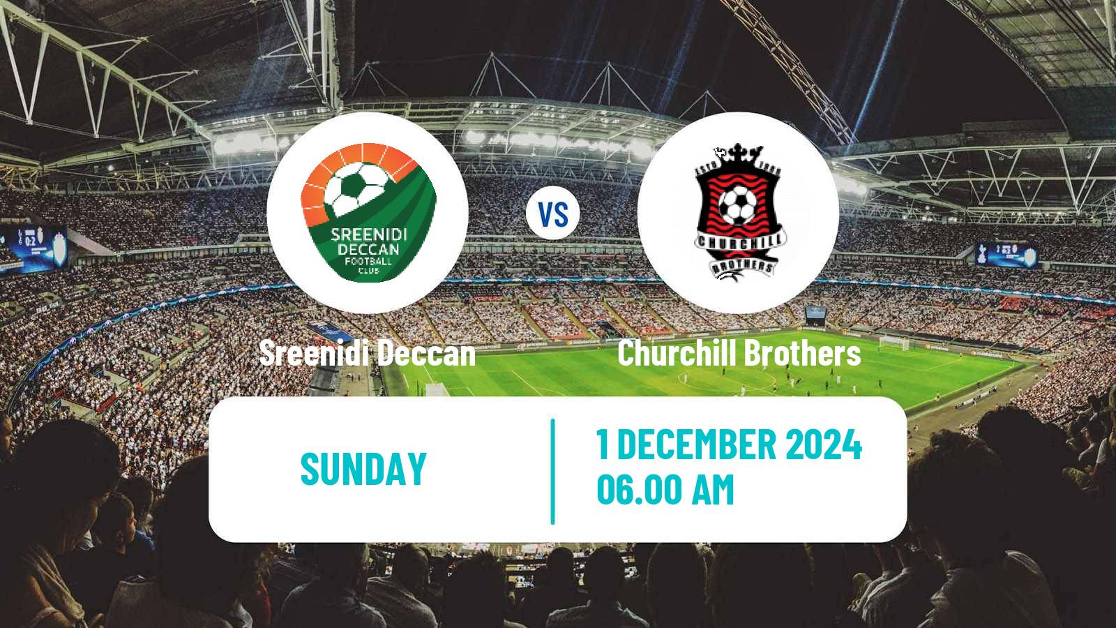 Soccer Indian I-League Sreenidi Deccan - Churchill Brothers