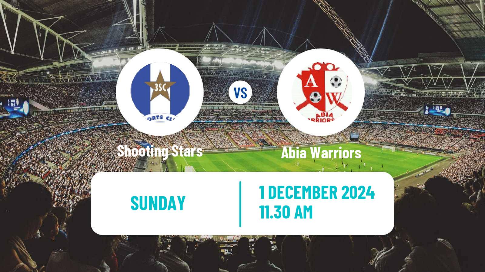 Soccer Nigerian Premier League Shooting Stars - Abia Warriors